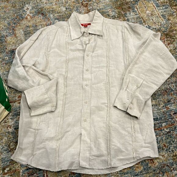 Men’s linen button down - Picture 1 of 9